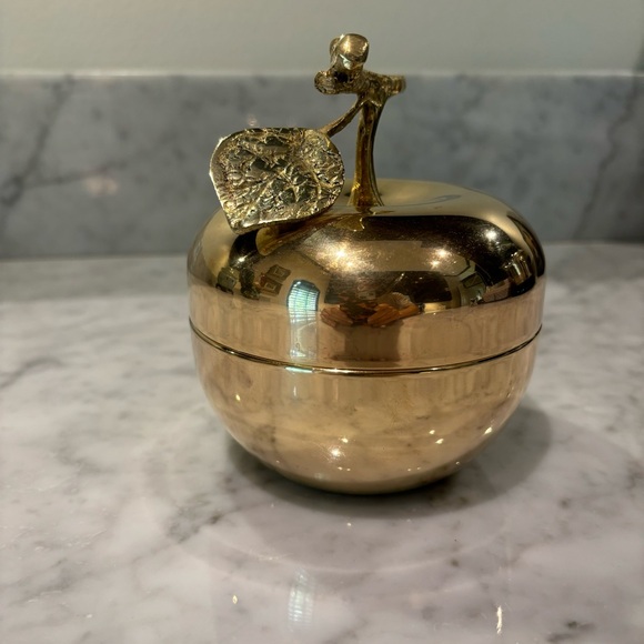 Brass Apple Box - Vintage - Picture 2 of 5